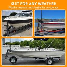 Heavy Duty Boat Trailer Step Ladder – 3-Step With Handle, Non-Slip Surface, Fit For Trailer Tongue, 460 Lbs Load Capacity