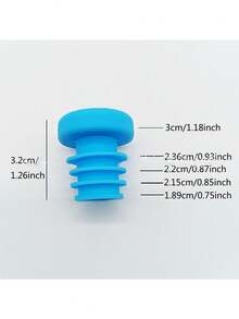 3 pièces Bouchon de bouteille et capuchon d'étanchéité en silicone. Bouchon d'étanchéité en silicone fileté robuste. Bouchon de bouteille de vin en silicone, bouchon de bouteille de vin rouge, bouchon de bouteille d'huile. Nécessités quotidiennes et domestiques