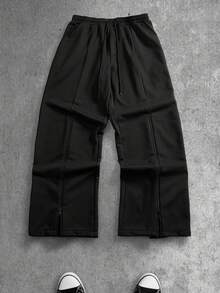 Men's Fashion Casual Loose Wide Leg Drawstring Pants