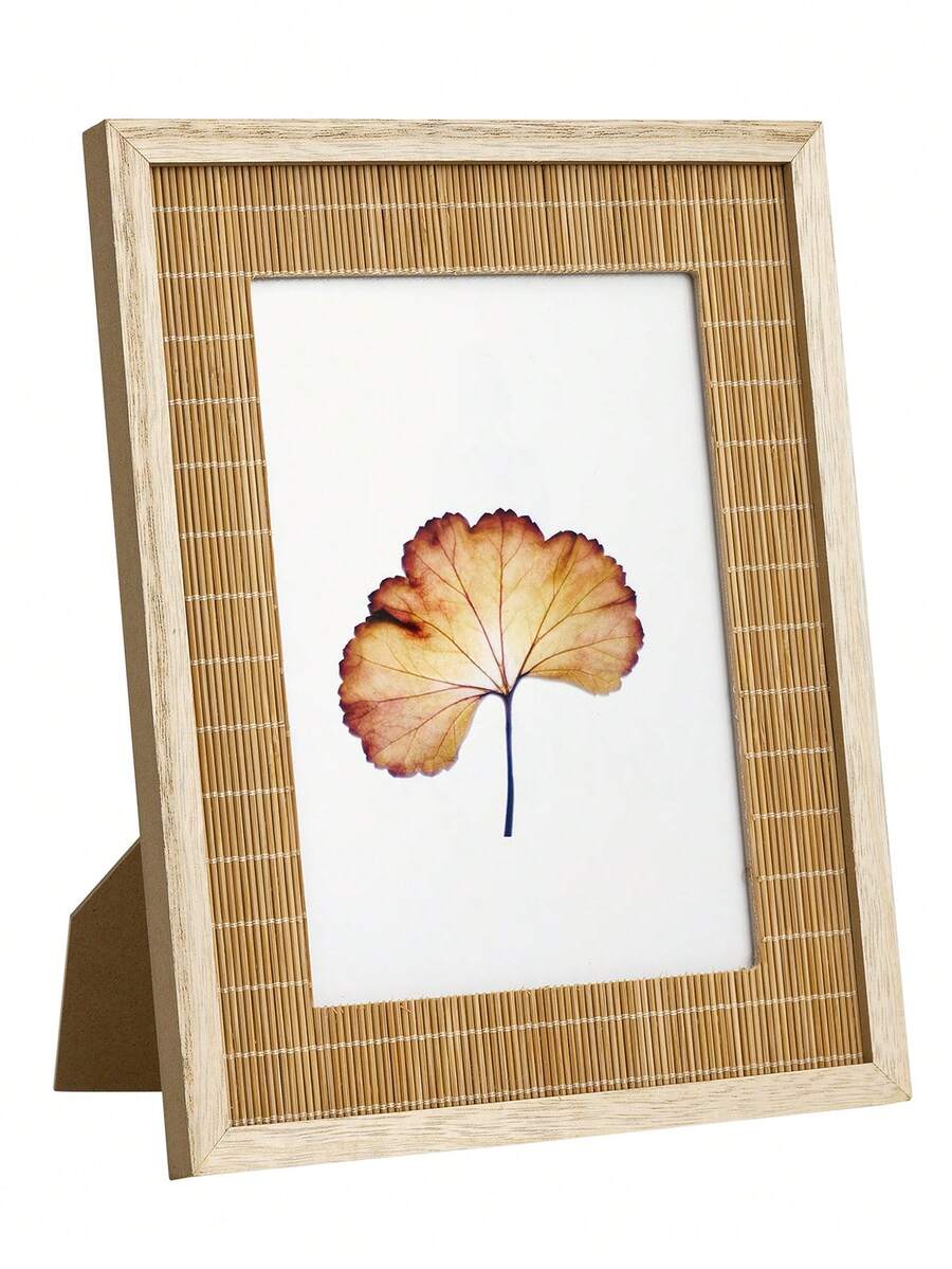 Natural Woven Bamboo Photo Frame 10x15cm 13x18cm Wall or Table Boho Decor Ins Aesthetic Gift for Family Mom Dad Grandma Friends