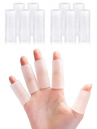 硅胶指套，可裁剪指套，硅胶指套，硅胶指套，指套，缓冲保护，凝胶橡胶指套，缓解手指皲裂，可裁剪贴合，柔软，适合户外工作者，保护手指，适用于手指皲裂、鸡眼、水泡、老茧。