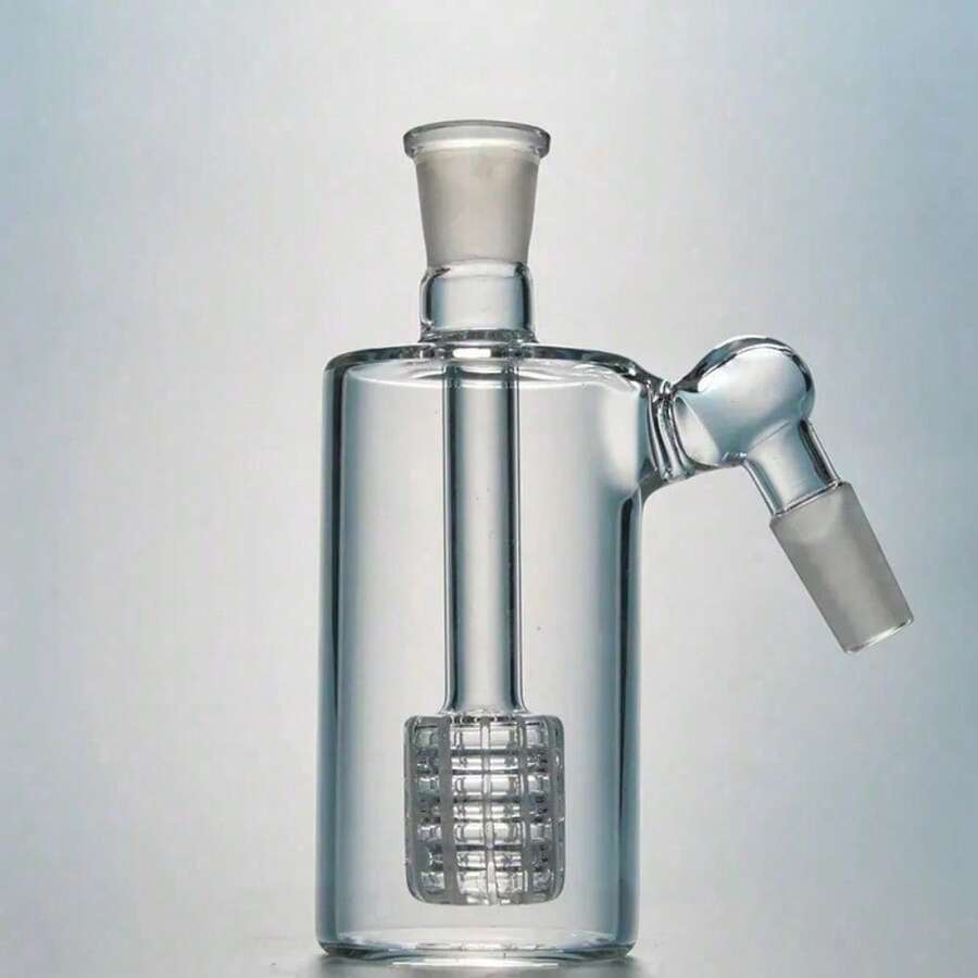 Portable Car Ash Catcher, 14mm Glass Ash Catcher, Car Interior Accessories For A Clean And Organized Ride - Matrix-Clear-45° - View 1