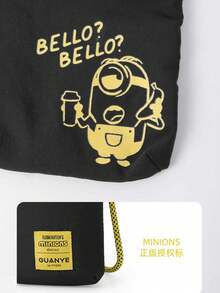 Minions Outdoor Sweat-Proof Running Cell Phone Bag Multifunction Nylon Cell Phone Holster Small Crossbody Bag Gym Fitness Cell Phone Key Holder Pouch Bag Casual Shoulder Bag - Black - View 8