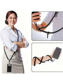 Next-Gen Stylish Cross-Body Phone Case Lanyard - Hands-Free Convenience, Secure Camera-Strap Design, Ultra-Durable, Comfortable Neck Rope For On-The-Go Use - Multicolor - View 3