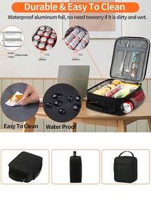 Lunch Box - Reusable Lunch Bag Unisex - Small Insulated Lunch Box Travel Essentials School Supplies Travel Essentials