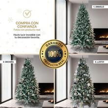 ESQUIMAL Árbol de Navidad Escarchado Frondoso Pino Navideño con Nieve Verde Nevado 220 cm - VerdeNevado - Ver 7