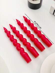 4 Spiral Christmas Candles, Home Decoration Aromatherapy Candles, Including Aromatherapy Candle Set, Christmas Slender Candle Center Decoration, Christmas Home Decoration Paraffin, Home Atmosphere Decoration, Home Candle Holder Gift Suitable For Giving Gifts To Women, Winter Gift Christmas Decorations Room Decor, Christmas Gifts