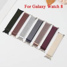编织表带兼容三星 Galaxy Watch 8 表带 40 毫米 44 毫米/Galaxy Watch 8 Classic 46 毫米，弹性尼龙降落伞运动表带弹力面料腕带兼容三星 Galaxy Watch 8/8 Classic 40 44 46 毫米女款/男款 - Galaxy watch 8/8 Classic - 查看 5