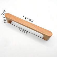 1pc/5pcs Wooden Drawer Pull Handles, Cabinet Knobs, Kitchen Cabinet Drawer Pulls, Cabinet Door Handles - Multicolor - View 5