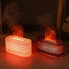 SULVGO Flame Air Diffuser Humidifier, Upgraded Essential Oil Aroma Diffuser, Ultrasonic Aromatherapy, Flame Mist Humidifier With Auto Shut Off, Suitable For Room, Home And Office - Multicolor - View 9