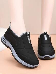 FI FATE INTERSECTION Casual Solid Color Plush Lining Women's Indoor/Outdoor Warm Fleece, Suitable For All Seasons