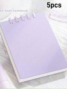 1-20pcs Customized Loose-Leaf Macaron Notebook, Office & Study Supplies, 80 Pages. Compact & Portable, Suitable For Classroom Notes, Recording Client Needs, Schedule Planning And Life Organization.