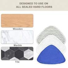 1/2/3pcs New Microfiber Replacement Pads, Multi-Color, Suitable For O-Cedar/ 100 Mops, High Absorbency, Strong Dust Removal, Machine Washable And Reusable, Suitable For Kitchen Floor Tile Cleaning Supplies. Back To School, Halloween, Christmas