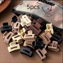 5/10/20/30pcs Small Versatile Fashion Hair Clip For Women; Mini Hairpin For Bangs; Simple Hair Clip For Messy Hair; Vintage Hair Clip For The Top Of The Head; Suitable For Commuting To Work, Going Out, Traveling, Gatherings, And Dining; Can Be Used With Facial Cleansing, Makeup, And Masks; Pair With Clothes; Wear With Hair Accessories. Fall Winter Claw Clip For Vacation Outfits Woman Elegant Hair Clutch - Multicolor - View 10
