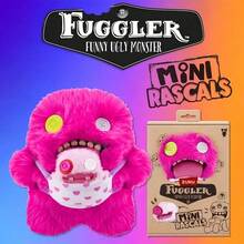 Spin Master Official Licensed Fuggler Mini Rascals 9 Plush Toy Set With Baby Fuggler Funny Ugly Monster Teeth Heart Bib Stuffed Animal Gift For Kids 2 Packs - Oogah Boogah (Pink) - View 4