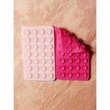 1Pc Silicone Suction Silicone Suction Cups Square Phone Case Back Silicone Suction Cups 28pcs Large Suction Silicone Cell Phone Suction Cups Silicone Suction Phone Case Card Holder Card Holder Wallet Business Card Holder Credit Card Holder Card Holder Women For Women For Men Compatible With IPhone, Android Phone, Gift For Birthday, Family, Friends Phone Holder, Phone Stand, Phone Accessories - 粉色 - 查看 5
