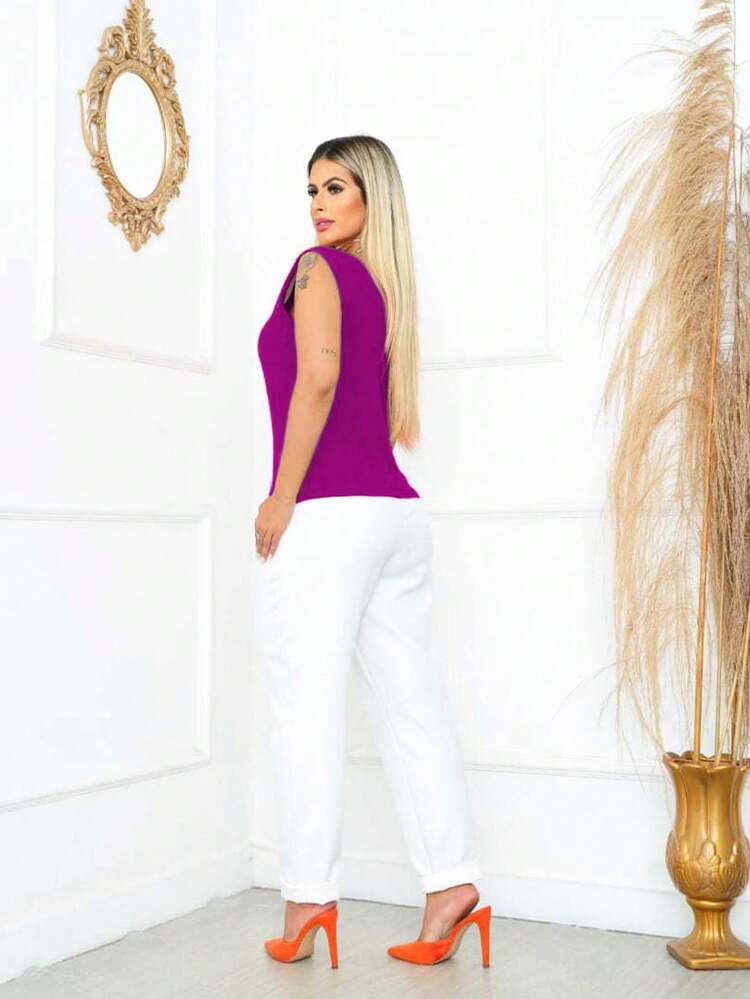 Swisz Women T-Shirts - Màu Hoa hồng đỏ - Xem 2