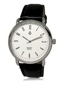 Men's Watch With Leather Strap And Metal Original Launch - Prata - View 1