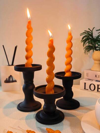 4 Spiral Christmas Candles, Home Decoration Aromatherapy Candles, Including Aromatherapy Candle Set, Christmas Slender Candle Center Decoration, Christmas Home Decoration Paraffin, Home Atmosphere Decoration, Home Candle Holder Gift Suitable For Giving Gifts To Women, Winter Gift Christmas Decorations Room Decor, Christmas Gifts