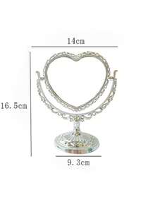 Oval Makeup Mirror With Double-Sided Vintage Vanity Mirror, Featuring A Rotating Vanity Mirror Stand. Ideal For Makeup Application, Girls, Women, Beauty, And Spa Parties. This Adorable Princess-Style Oval Vanity Mirror Is The Perfect Accent For Any Tabletop. The Double-Sided Rotating Table Mirror With Stand Makes An Excellent Decorative Choice For A Girl's Room And A Festive Gift For Friends And Family During Halloween And Christmas.,Makeup,Cheap,Room Decor,Vanity,Travel,Bedroom,Makeup Accessories,Mirror,Vanity Mirror,Cheap,Stocking Stuffers,Makeup,Makeup Tools,Cheap Stuff,Gifts,Gifts For Women,Christmas Gifts - Multicolor - View 16