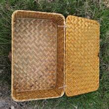 1 个海藻编织收纳盒，带盖个性化礼品盒，适用于家居展示装饰台面、浴室、厨房、零食收纳盒、首饰收纳盒、礼品包装、卧室、客厅、家居桌面化妆品整理及杂物收纳篮。 - 黃色 - 查看 4