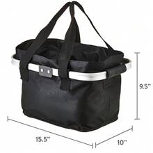 Folding Handlebar Bicycle Basket, Bike Bags And Racks Gray - Grey - View 8