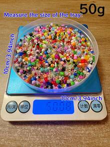 失眠之星什锦玻璃珠 - 鲜艳色彩，混合尺寸（1毫米-4毫米），非常适合 DIY 珠宝和工艺品、刺绣和串珠用品 - Please choose a color - 查看 19