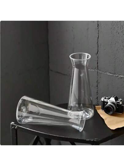 1/5/8/ Moderne Minimalist Plastic Flower Vase, Thick Transparent Bloemen Container, No Power Or Battery Needed, Home Pot, Ideal Tabletop, Wedding, Dining Table, ation Room Glass Vase view 5