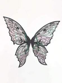 1pc Holiday Fairy Wings ,Carnival Festival Party Performance Props, Sparkle Butterfly Wing Wedding Costume Angel Wings For Women Carnival Dress Up Accessories,Hot Gold Dazzling Butterfly Wings Fairy Wings,Birthday Present Halloween Costume - Multicolor - View 9