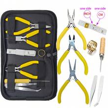 Bộ dụng cụ tự làm trang sức 8 món, bao gồm 3 loại kìm, 2 nhíp, 1 dùi, 1 kìm bấm vòng, 1 thước kẻ. Phù hợp cho người mới bắt đầu và người có kinh nghiệm, cần thiết cho việc sử dụng tại nhà. - Nhiều màu - Xem 14