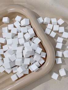 1pc/50pcs/100pcs 1cm Mini Nail Stamper, Soft Sponge Gradient Color Nail Sponge, Replaceable Mini Sponge Blocks, Stamping Tool For Nail Art DIY - White - View 9