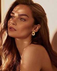 Hot-Selling Heart Knot Dangle Earrings, Thick Chain Heart-Shaped Earrings, Pastoral Style Aesthetic Personality Hoop Earrings (1 Pair) - 金子 - 查看 3