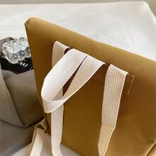 1pc Mc Donald's 2025 Cute Charming Backpack For Women & Men + Classic Unisex Vintage Daypack Canvas Personalized Rucksack + Spacious Shoulder & Crossbody Bookbag With Adjustable Straps + Travel, School & Everyday Tote Bag Style Purses And Bags Women + Wallet, Makeup Bag, Keychains & Bag Charms Organizer For Halloween&Christmas Gifts - màu nâu - Xem 3