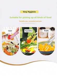 日式猫爪造型食物夹，可爱卡通烹饪夹，不锈钢烧烤夹，三明治烘焙夹，厨房工具，厨房钳子，餐具，厨房配件，厨房用品 - 彩色 - 查看 11