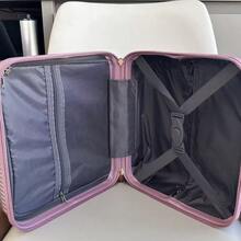 Travel Toiletry Bag ABS Rigid Makeup Organizer Carry-On Case TOP - Rusty Rose - View 4