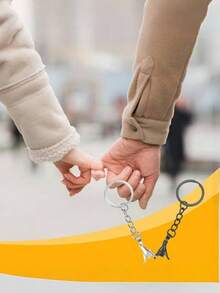 1 par, llavero personalizado para parejas, iniciales personalizables, romántico, grabado con láser, adecuado para llaves, bolsas, colgantes, se puede usar como regalo, Día de San Valentín, Halloween, Navidad