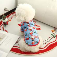 New Pet Clothes Cute Apparel For Cats & Dogs, Christmas Pet Hoodies Suitable For Poodle, Bichon Frise, Small Dogs, Short Style