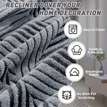 Recliner Chair Covers, Stretchy Recliner Couch Covers, Lazy Boy  Chair Covers, Sofa Cover For Recliner With Side Pocket - Dark Gray - View 4