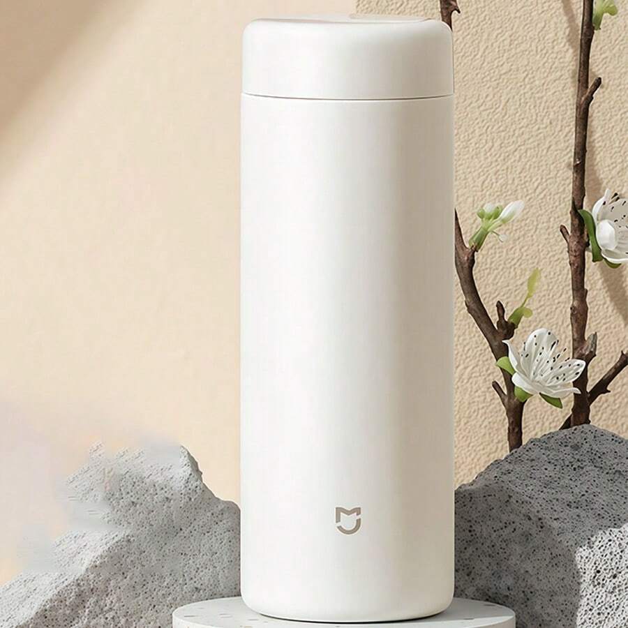 Xiaomi 保溫杯350ml 316不鏽鋼便攜式水杯 男女通用簡約設計 保熱保冷雙功能 車用辦公隨身茶杯 白色 - 白色 - 查看 1