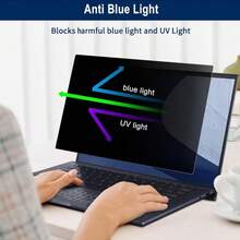 A 15.6-Inch 16:9 Laptop Screen Privacy Film That Blocks Blue Light, Protects Your Eyes, And Fully Protects Your Privacy - Black - View 5