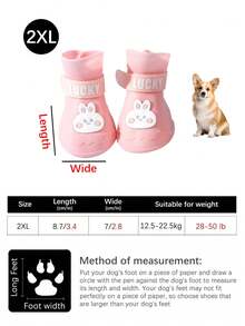 4pcs Silicone Large Dog Rain Boots, Waterproof Anti-Slip Pet Shoes, Easy To Clean One-Piece Design, Suitable For Medium And Large Pets - Multicolor - View 9