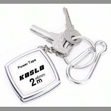 1pc Mini 2M Retractable Tape Measure Keychain, Portable Gift