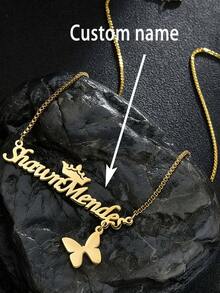 1pc Can Be Customized Engraved Multiple Cat Paw Name Necklace, Stainless Steel Jewelry, Custom Necklace, Women's Necklace, Name Necklace, Gold Necklace And Silver Necklace, Customizable Things, Personal Decorations, Cat Nameplate Necklace, Commemorative Items For Pet Lovers, Suitable For Halloween, Christmas, Birthday Gifts, Anniversary Gifts For Yourself And Family, Friends Or Pet Lovers Personalized Gifts