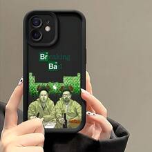 Funda de teléfono móvil de moda de película de acción Breaking Bad compatible con iPhone 16 15 14 13 12 11 Pro Max Mini XR XS X 7 8 Plus, cubierta trasera suave de TPU anti-caída - Blanco antiguo - Ver 3