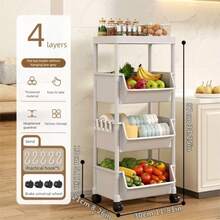 Estantería de almacenamiento para el hogar, estantería de libros, estantería de almacenamiento de juguetes y snacks, carrito móvil para madre y bebé, estantería de almacenamiento de cocina, almacenamiento