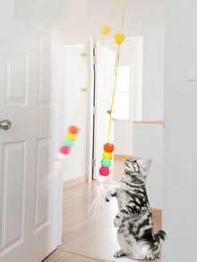 1 szt. interaktywna pluszowa zabawka dla kota piłka - piszcząca zabawka szkoleniowa dla kotów - zabawna piłka dla zwierząt domowych do zabawy i ćwiczeń zabawki dla kotów, koty, narzędzia do samozadowolenia i relaksu, zużywają energię fizyczną, kocięta, automatyczne patyczki do drażnienia kotów, inteligentne elektryczne akcesoria dla kotów