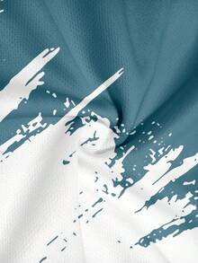 Men's Printed Crew Neck Short Sleeve T-Shirt And Pants Set