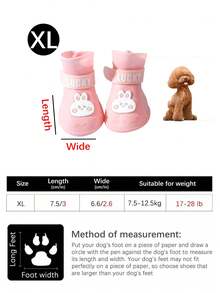 4pcs Silicone Large Dog Rain Boots, Waterproof Anti-Slip Pet Shoes, Easy To Clean One-Piece Design, Suitable For Medium And Large Pets - Multicolor - View 25