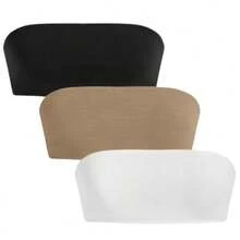 Kit With 2 Toppers, Basic Strapless Top Tube. - trắng - Xem 1