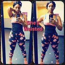 一件式女士桑拿服，束腰塑形背心，带胸部支撑，粘扣设计，收紧腰部 - 彩色 - 查看 6